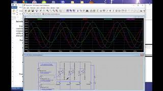 Rectificador trifásico SemiControlado de onda Completa en LTSPiCE [upl. by Yadrahc]