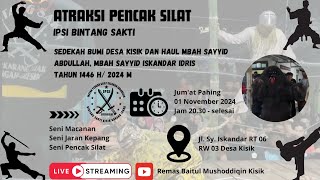 Atraksi Pencak Silat  Sedekah Bumi Desa Kisik dan Haul tahun 1446 H  2024 M [upl. by Wettam845]