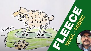 How to draw fleece   Wool relates words  step by step drawing for kids [upl. by Kira]