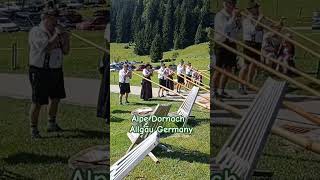 Allgäu Alphorn Alpe Dornach Deutschland Bayern alpe oberstdorf germany alphorn rogalpejski [upl. by Kassaraba]