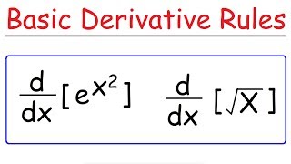 Basic Differentiation Rules For Derivatives [upl. by Rakso317]