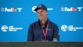 Jordan Spieth Wednesday Press Conference 2024 ATampT Pro Am Pebble Beach © PGA Tour [upl. by Lesde]