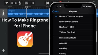 How To Make Ringtone for iPhone using GarageBand 2022 [upl. by Aerehs578]