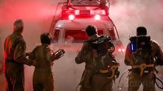 OG Ghostbusters VS Haunted car  Ghostbusters Frozen Empire  CLIP [upl. by Aivekahs]