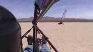 Racing a Landsailer across Ivanpah Dry Lake [upl. by Aleik]