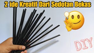 2 Ide kreatif Dari Sedotan Bekas  Ideas Drinking Straw  Kreasi Dari Sedotan  Best Out Of Waste [upl. by Novy]