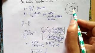 Torsion Solid hollow circular shaft  Shaft in series parallel connection [upl. by Pavlish]