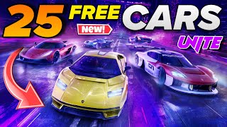 25 FREE Cars You Can Claim In Asphalt Unite  Use This Beginners Guide To Progress Faster [upl. by Erolyat552]