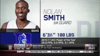 Portland Trail Blazers Draft Nolan Smith With the 21st Pick 2011 NBA Draft [upl. by Emaj]