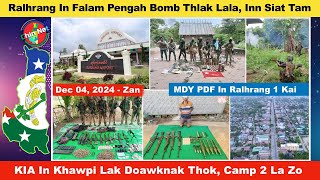 Dec 4 Zan Ralhrang In Falam Pengah Bomb Thlak Lala Inn Siat Tam KIA In Khawpi Lal Doawknak Thok [upl. by Akieluz453]