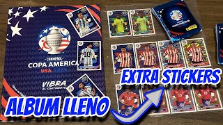 COPA AMERICA 2024 ALBUM LLENO y EXTRA STICKERS [upl. by Oznecniv]