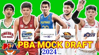 PBA 2024 MOCK DRAFT  PBA UPDATE TODAY [upl. by Waddington]