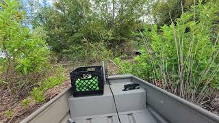 Testing speeds on the 6hp Mercury outboard upgrade  Tracker grizzley 12  Joe Pool Lake Boating [upl. by Popele]