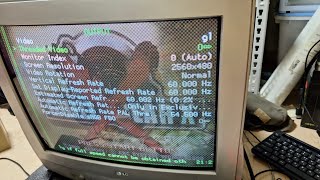 Raspberry pi 5  CRT RGB 240p480i [upl. by Nerrat353]