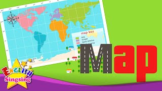 Kids vocabulary  Map  Using a map  Learn English for kids  English educational video [upl. by Leontina343]