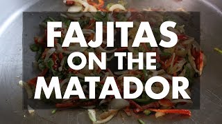 Fajitas on the RTG450 Matador  REC TEC Grills [upl. by Eisenhart]