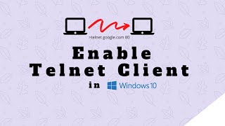 Install Telnet Client on Windows 10 11 [upl. by Emera336]