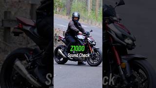 Kawasaki Z1000 Insane KO Exhaust 30 Sec Sound Check kawasaki Z1000 [upl. by Blinny]