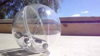 The wanna be Miniball  BEAM robot by Solarbotics [upl. by Yelra]