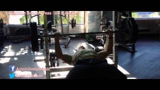 JOSEPH GATT  Fitness  Combine Bench Press 23x225 [upl. by Sidnee]