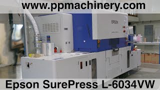 Epson SurePress L 6034VW digital label press [upl. by Ralaigh]