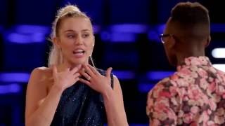 THE VOICE  Miley Cyrus  Best moments [upl. by Kelsi]