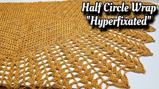 quot✨ Easy amp Quick Crochet Tutorial Create A Gorgeous Half Circle Shawl In No Time 🧶💖quot With ANY YARN [upl. by Narra116]