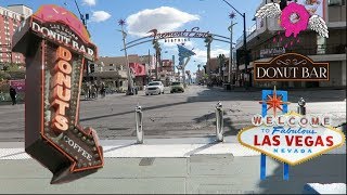 Walking to The Donut Bar from Fremont Street Experience Downtown Las Vegas [upl. by Jenifer]