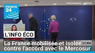 La France mobilisée contre laccord de lUnion européenne avec le Mercosur • FRANCE 24 [upl. by Adnawot]