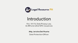 Introduction to Data Privacy  Philippine Data Privacy [upl. by Silliw239]