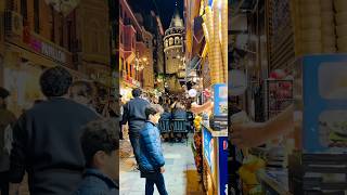 Galata Tower beautiful site in Istanbul istanbuldondurma Galatasaray ​istanbullugelindizi [upl. by Depoliti]