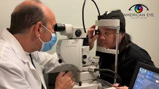 Treating Diabetic Retinopathy Laser with Dr Papastergiou [upl. by Nosniv]