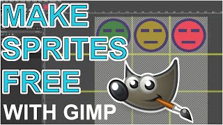 HOW TO MAKE SPRITES amp SPRITESHEETS FREE USING GIMP [upl. by Baten23]