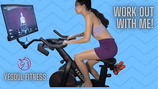 Work Out With Me YESOUL G1 Elephant 32” HD Bike  Black Friday 2022 [upl. by Nicky]