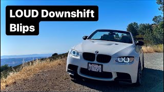 BRUTAL Downshifts DCT E92 M3 Straight Pipe E90 E93 [upl. by Marji5]