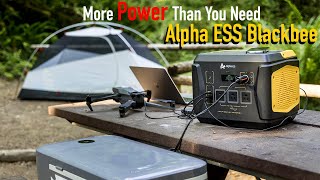 More Power Than You Need Camping with the AlphaESS BlackBee 1000 [upl. by Anwahsed867]