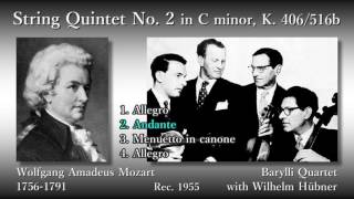 Mozart String Quintet No 2 Barylli Quartet 1955 モーツァルト 弦楽五重奏曲第2番 バリリ四重奏団 [upl. by Eeruhs]