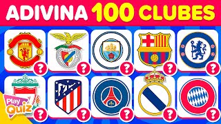 Adivina 100 Clubes de Fútbol en 3 segundos Difícil ⚽️🔥🤔 ¿Cuántos logos sabes Play Quiz de Fútbol [upl. by Quintin390]