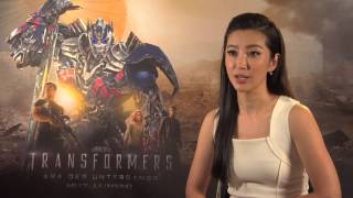 Bingbing Li Interview Transformers 4 lovely and beautiful chinese Moviestar [upl. by Kenzie]