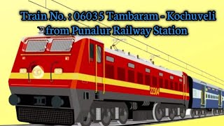 Tambaram  Kochuveli AC from Punalur Railway station [upl. by Blain]