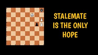 Chess Endgame When Stalemate Is The Last Resort [upl. by Enayd]