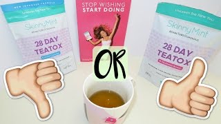 My Honest Review on SkinnyMint Teatox Results after 28 days [upl. by Otrebogir27]