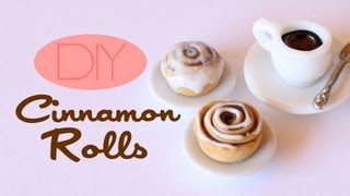 Cinnamon Rolls  Polymer Clay Pastry Tutorial [upl. by Fesuoy717]