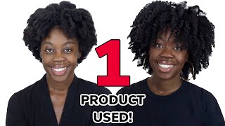 EASY 4C Twist Out  No Heat Natural Hairstyle Using One Product [upl. by Asina174]