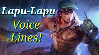 Lapu Lapu voice lines and quotes \ Dialogues with English Subtitles  Mobile Legends [upl. by Ilam5]