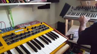 DSI Mopho Keyboard and Korg Minilogue [upl. by Teodorico]