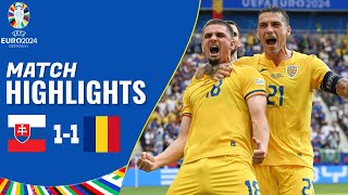 Slovakia vs Romania  11  Highlights  UEFA Euro 2024 [upl. by Charlotte999]