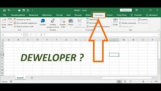 Jak włączyć kartę DEWELOPER w Excel [upl. by Ynaffet]