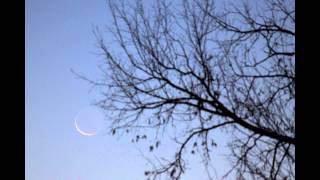 Waning Crescent Moon Rising [upl. by Bruni]