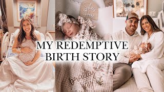 REDEMPTIVE BIRTH STORY 🕊️  my quick amp positive birth amp meet our baby [upl. by Peggie]